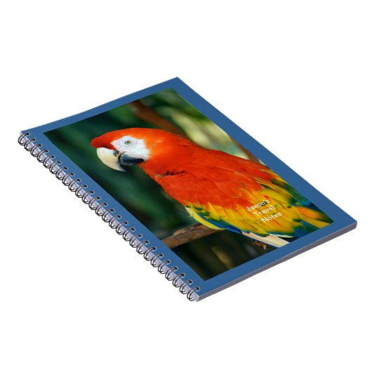 Scarlet Macaw Notizblock (Rechte Seite)