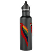 Scarlet Macaw on Water Bottle Edelstahlflasche (Links)
