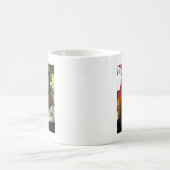 Scarlet Macaw Parrot Eating Toast Verwandlungstasse (Mittel)