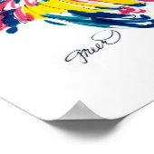 Scarlet Macaw Poster (Ecke)