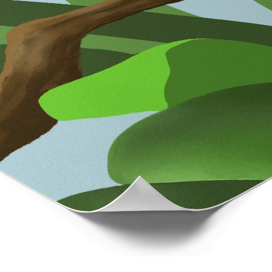 Scarlet Macaw Poster (Ecke)