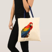 Scarlet Macaw Tote Bag Tragetasche (Vorderseite (Produkt))