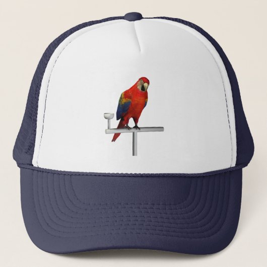 Scarlet Macaw Truckerkappe (Vorderseite)