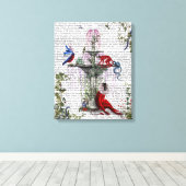 Scarlet Monkey Leinwanddruck (Insitu (Holzboden))