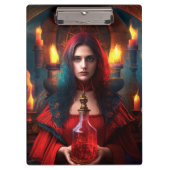 Scarlet Mystic Hexe Clipboard Klemmbrett (Vorderseite)