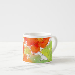 Scarlet Nasturtiums Espresso Tasse