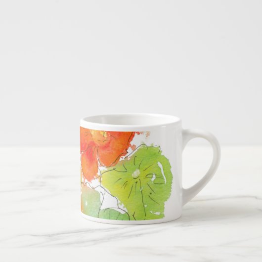 Scarlet Nasturtiums Espresso Tasse (Rechts)