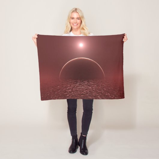 Scarlet Ocean Moon Fleecedecke (Beispiel)