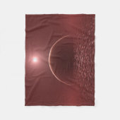 Scarlet Ocean Moon Fleecedecke (Vorderseite)