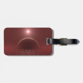 Scarlet Ocean Moon Gepäckanhänger (Rückseite horizontal)