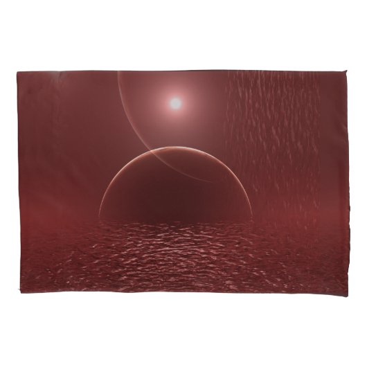 Scarlet Ocean Moon Kissenbezug (Vorderseite)