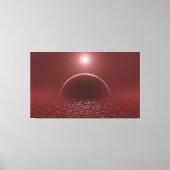 Scarlet Ocean Moon Leinwanddruck (Vorderseite)