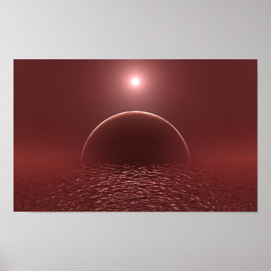 Scarlet Ocean Moon Poster (Vorne)