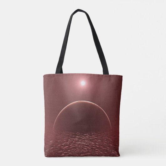 Scarlet Ocean Moon Tasche (Rückseite)