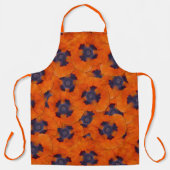 Scarlet Orange Mohn Nahtloses Muster Schürze (Vorderseite)