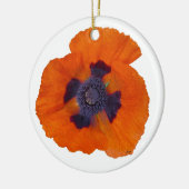 Scarlet Orange Poppy 1 Keramik Ornament (Links)