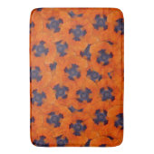 Scarlet Orange Poppy Nahtloses Muster Badematte (Vorderseite Vertikal)