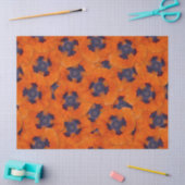 Scarlet Orange Poppy Nahtloses Muster Seidenpapier (Basteln)