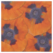 Scarlet Orange Poppy Nahtloses Muster Stoff (Nahaufnahme)