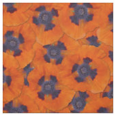 Scarlet Orange Poppy Nahtloses Muster Stoff (Muster)
