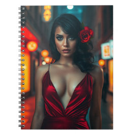 Scarlet Passion - Die Dame im Roten Journal Notizblock