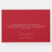 Scarlet Petal Elegante Gästebuch (Rückseite)