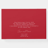 Scarlet Petal Elegante Gästebuch (Rückseite)