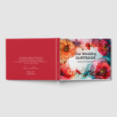 Scarlet Petal Elegante Gästebuch (Voll)