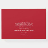 Scarlet Petal Elegante Gästebuch (Rückseite)