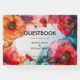 Scarlet Petal Elegante Gästebuch