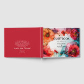 Scarlet Petal Elegante Gästebuch (Voll)