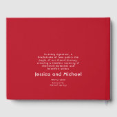 Scarlet Petal Elegante Gästebuch (Rückseite)