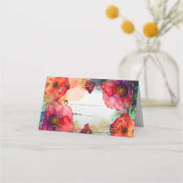 Scarlet Petal Elegante Platzkarte