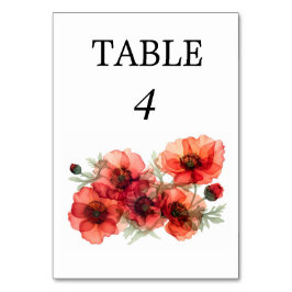 Scarlet Petal Serenade Tischnummer