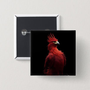 Scarlet Phoenix Sits stolz Button