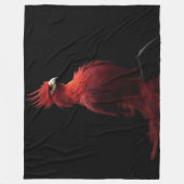Scarlet Phoenix Sits stolz Fleecedecke (Vorderseite)