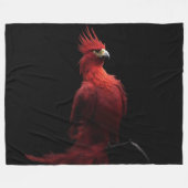 Scarlet Phoenix Sits stolz Fleecedecke (Vorderseite (Horizontal))