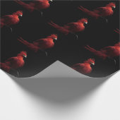 Scarlet Phoenix Sits stolz Geschenkpapier (Ecke)