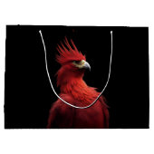 Scarlet Phoenix Sits stolz Große Geschenktüte (Rückseite)