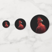 Scarlet Phoenix Sits stolz Konfetti (Vorderseiten)