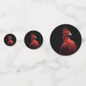 Scarlet Phoenix Sits stolz Konfetti (Rückseiten)