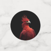 Scarlet Phoenix Sits stolz Konfetti (Klein Vorderseite)