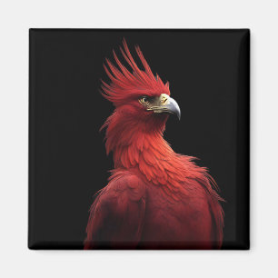 Scarlet Phoenix Sits stolz Magnet
