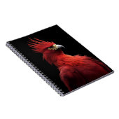 Scarlet Phoenix Sits stolz Notizblock (Rechte Seite)