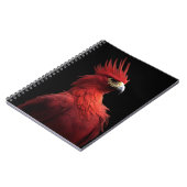 Scarlet Phoenix Sits stolz Notizblock (Linke Seite)