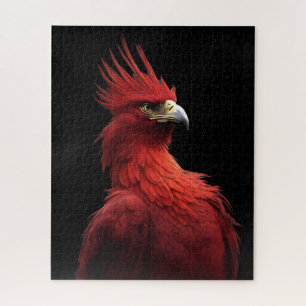 Scarlet Phoenix Sits stolz Puzzle