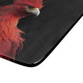 Scarlet Phoenix Sits stolz Schneidebrett (Ecke)
