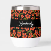 Scarlet Pimpernel Watercolor Monogram Name (Rückseite)