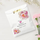 Scarlet Pink Floral Peony Geschenktütchen (Versiegelt)