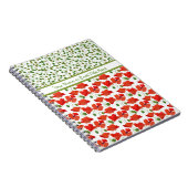 Scarlet Poppies and Buds Spiral Notebook, Journal Notizblock (Rechte Seite)